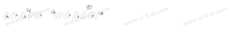 canva wander字体转换
